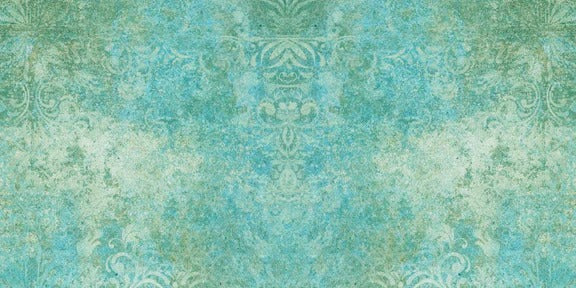 Küchenrückwand - Alte blaugrüne Vintage-Fliesen