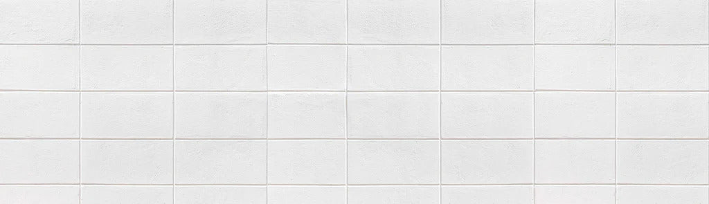 Küchenrückwand - Weiße Zementblock-Wand