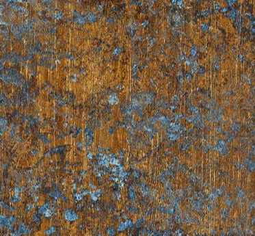Küchenrückwand - Gold-blaue alte Metalltextur