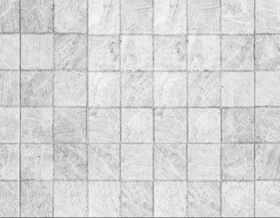 Küchenrückwand - Weiße quadratische Stein Fliesen