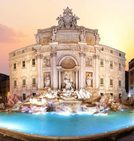 Küchenrückwand - Trevi-Brunnen bei Sonnenaufgang