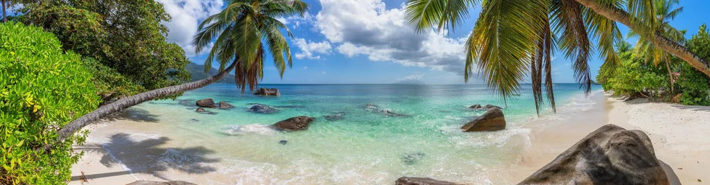 Küchenrückwand - Blick auf den schönen tropischen Strand
