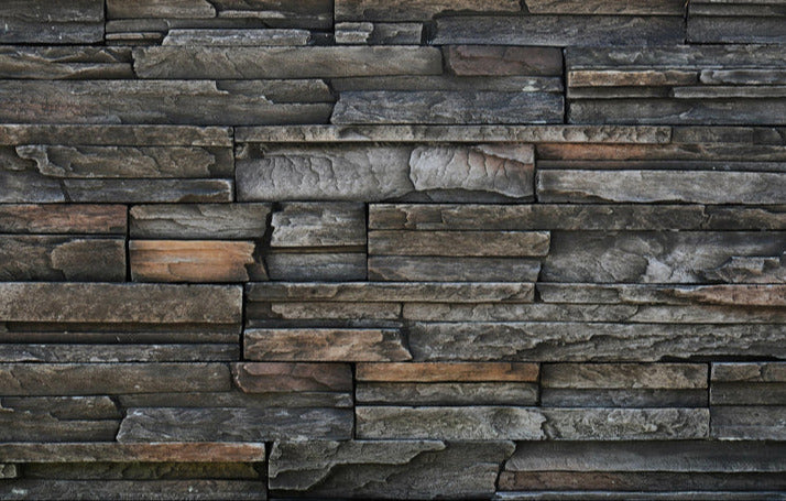 Küchenrückwand - Alte dunkle Steinwand Textur