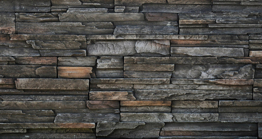 Küchenrückwand - Alte dunkle Steinwand Textur