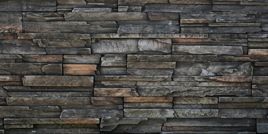 Küchenrückwand - Alte dunkle Steinwand Textur