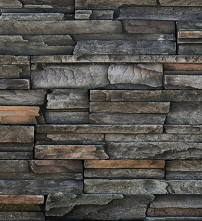 Küchenrückwand - Alte dunkle Steinwand Textur