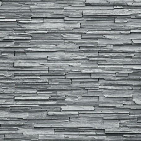 Küchenrückwand - Graue Steinziegel