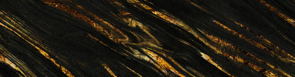Küchenrückwand - Luxus Gold Marmor-Holz Textur