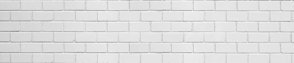 Küchenrückwand - Weiße Ziegelwand - Zement