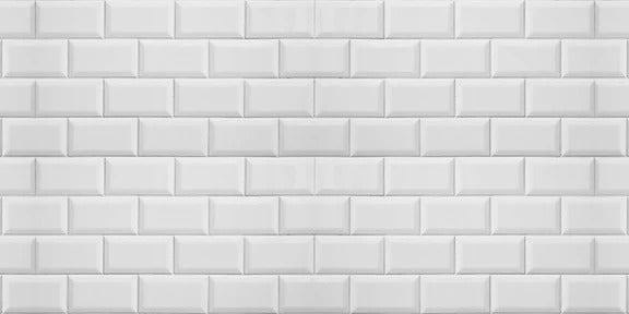 Küchenrückwand - Weiß-Graue Ziegelwand