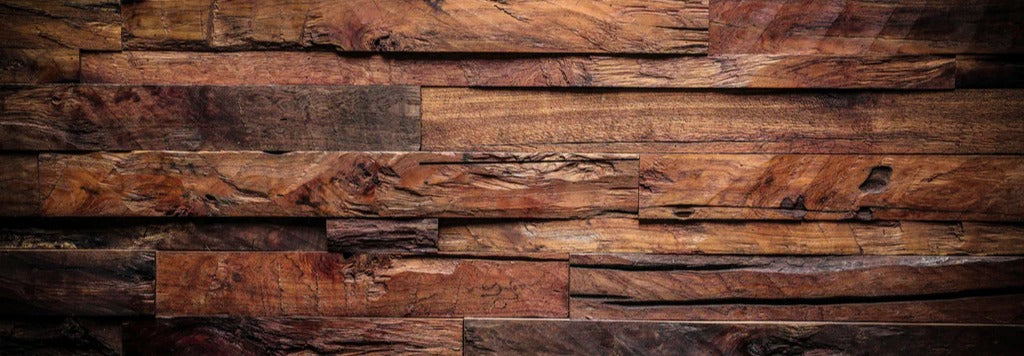 Küchenrückwand - Dunkle Holztextur