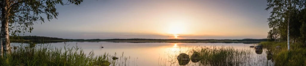Küchenrückwand - Landschaft in der Dämmerung - Sonnenuntergang