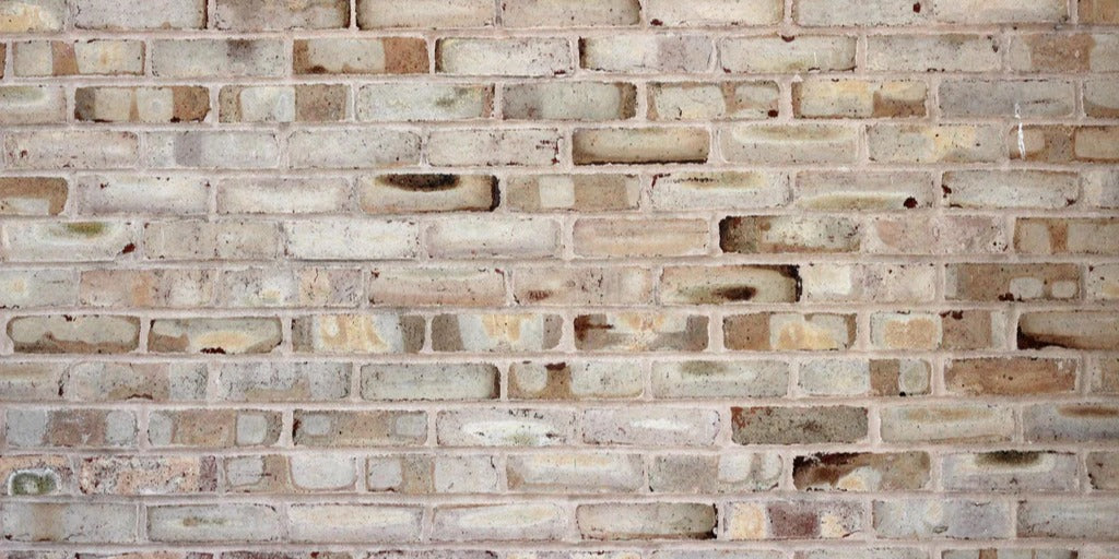 Küchenrückwand - Braune verschimmelte Ziegelmauer