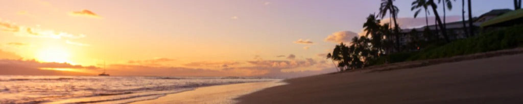 Küchenrückwand - Schöner Sonnenuntergang am Strand von Hawaii