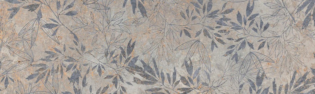 Küchenrückwand - Blumen auf alten weißen Wandhintergrund