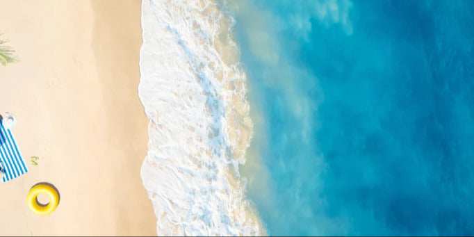 Küchenrückwand - Luftaufnahme von Regenschirm