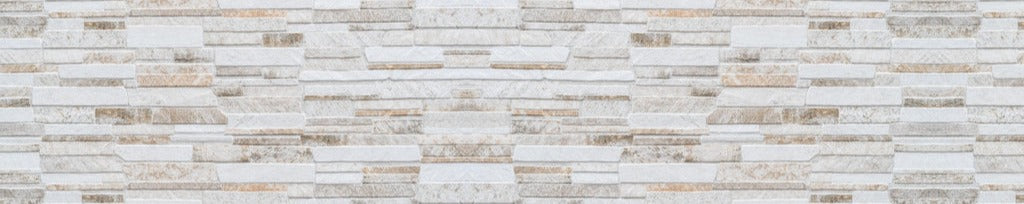 Küchenrückwand - Moderne braune Steinmauer