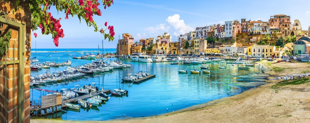 Küchenrückwand - Sizilianische Hafenstadt Castellammare del Golfo