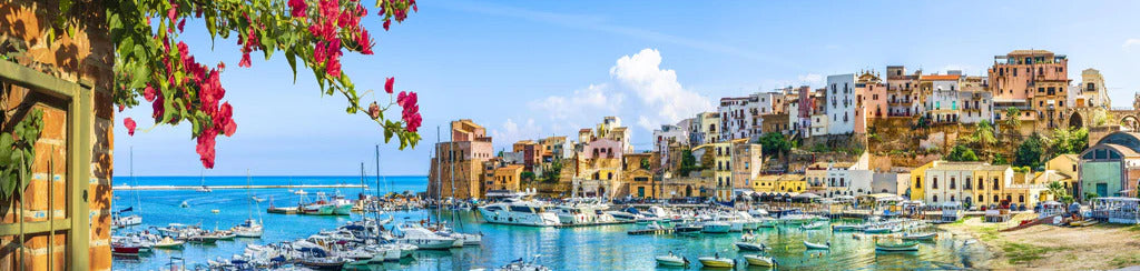 Küchenrückwand - Sizilianische Hafenstadt Castellammare del Golfo