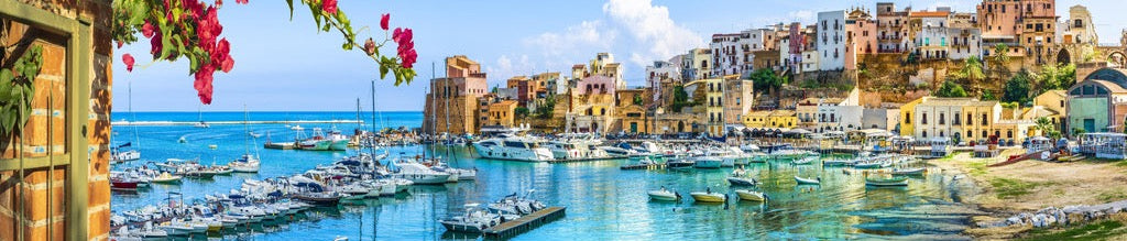 Küchenrückwand - Sizilianische Hafenstadt Castellammare del Golfo