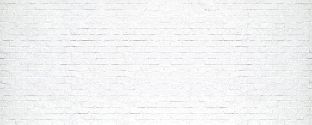 Spritzschutz - Moderne weiße Backsteinmauer - Rueckwand24
