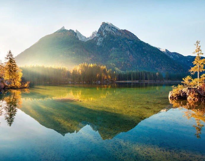 Spritzschutz - Sonnenaufgang am Hintersee