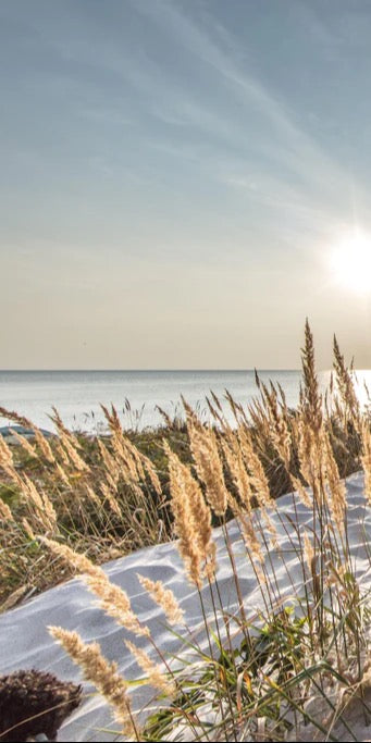Duschrückwand - Friedlicher Ausblick an der Ostseeküste
