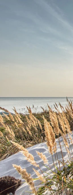 Duschrückwand - Friedlicher Ausblick an der Ostseeküste