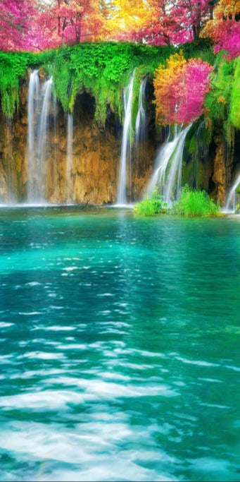 Duschrückwand - Atemberaubende Kaskade auf Kornati-Inseln