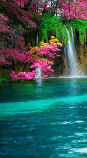 Duschrückwand - Atemberaubende Kaskade auf Kornati-Inseln