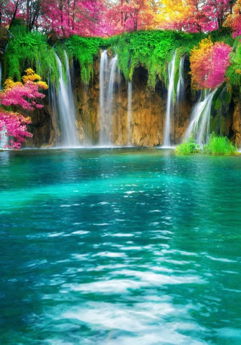 Duschrückwand - Atemberaubende Kaskade auf Kornati-Inseln