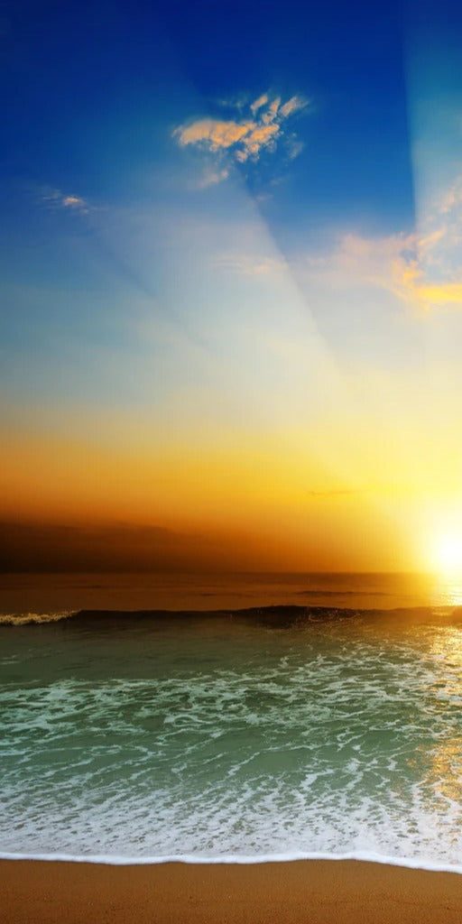 Duschrückwand - Fantastischer Sonnenuntergang an Mexicos Pazifikküste