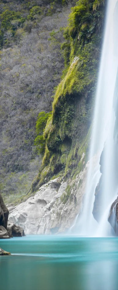 Duschrückwand - Tamul-Wasserfall am Fluss Tampaon