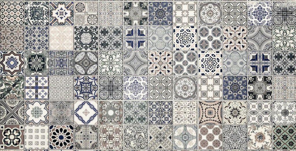 Spritzschutz - Keramik-Patchwork im arabischen Stil