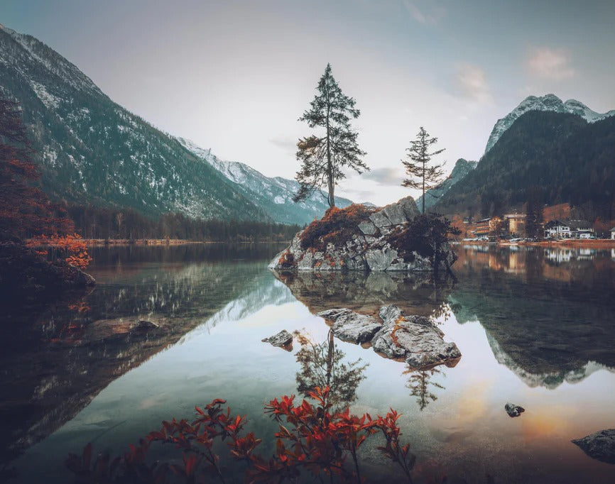 Spritzschutz - Elbsandsteingebirge bei Abendsonne