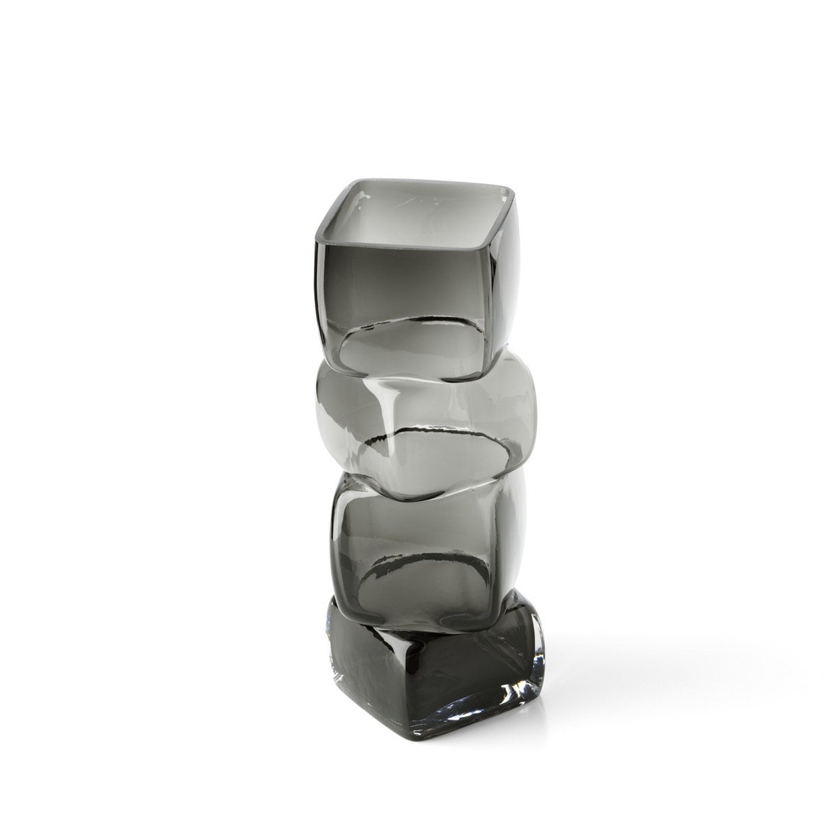 The Cubes Vase - Dunkelgrau - L