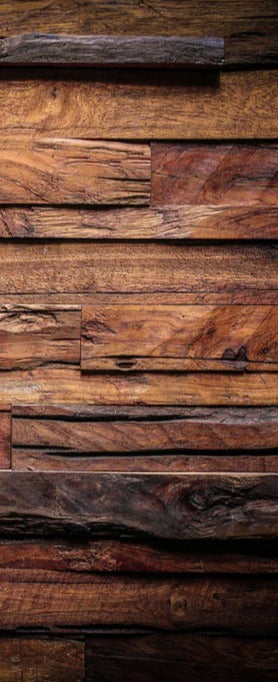 Duschrückwand - Dunkle Holztextur