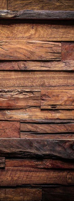 Duschrückwand - Dunkle Holztextur