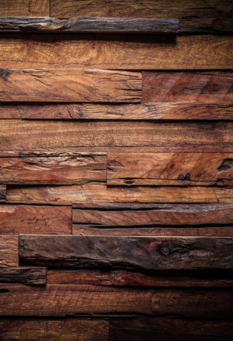 Duschrückwand - Dunkle Holztextur