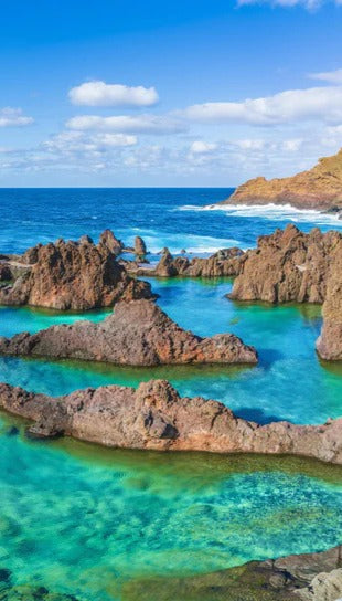 Duschrückwand - Naturpool in Porto Moniz