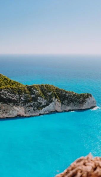 Duschrückwand - Der Strand von Navagio - Griechenland