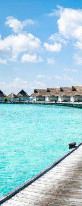 Duschrückwand - Malediven Wasser-Hotel