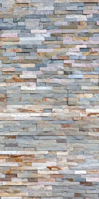 Duschrückwand - Pastellfarbige Schieferstein Textur