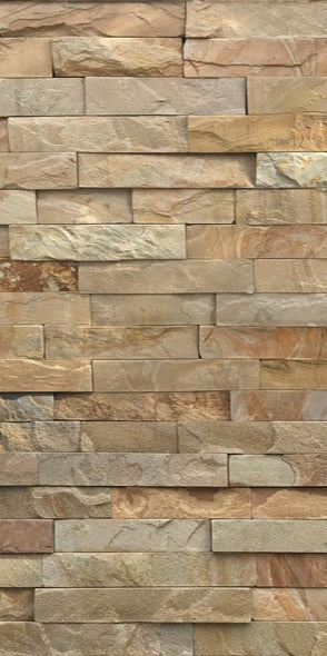 Duschrückwand - Streifiges Steinwandmuster