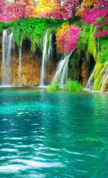 Duschrückwand - Atemberaubende Kaskade auf Kornati-Inseln