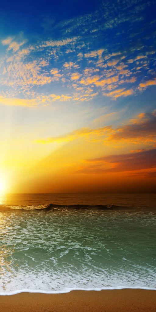 Duschrückwand - Fantastischer Sonnenuntergang an Mexicos Pazifikküste