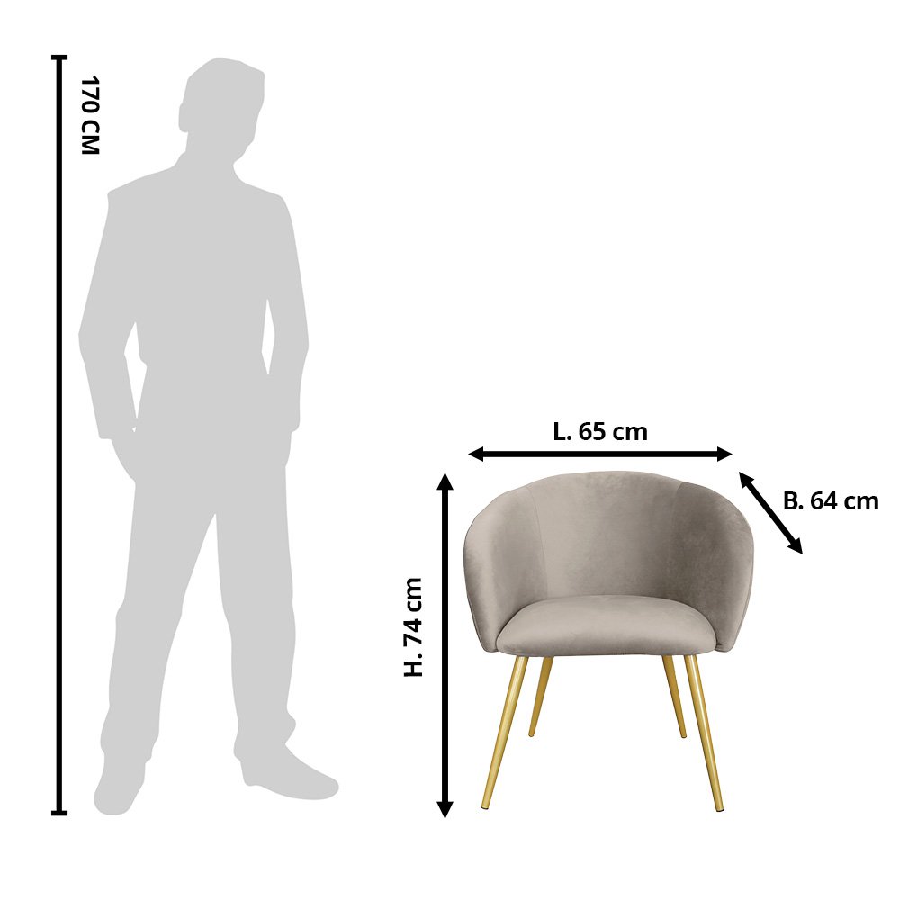 Stuhl 65x64x74 cm