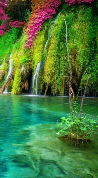 Duschrückwand - Atemberaubende Kaskade auf Kornati-Inseln