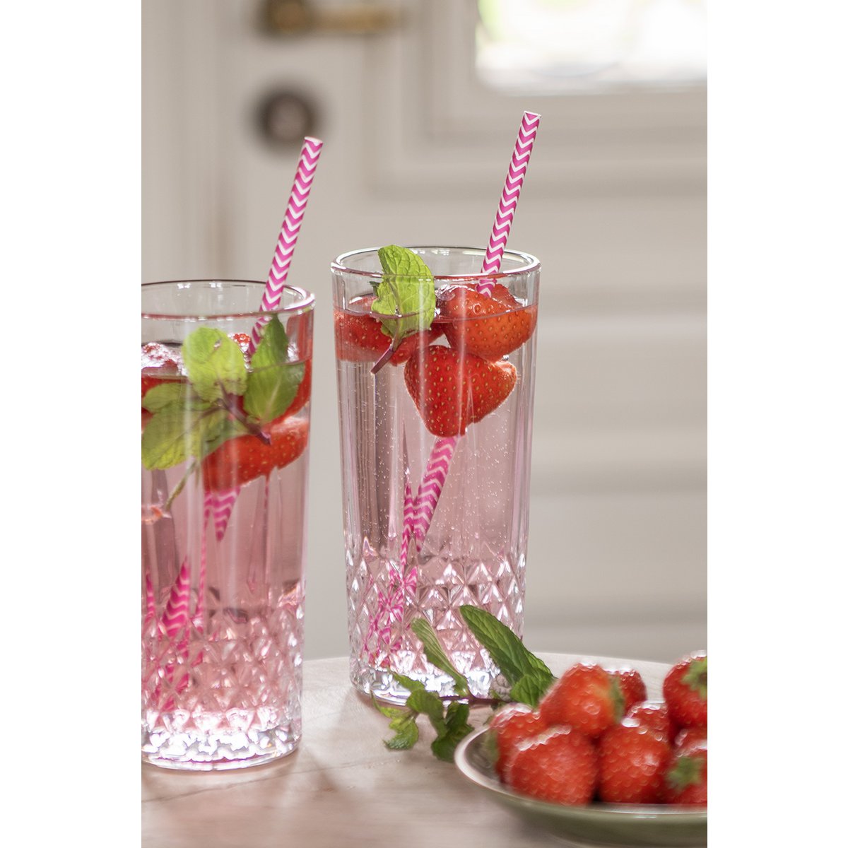 Wasserglas 320 ml Trinkbecher aus transparentem Glas