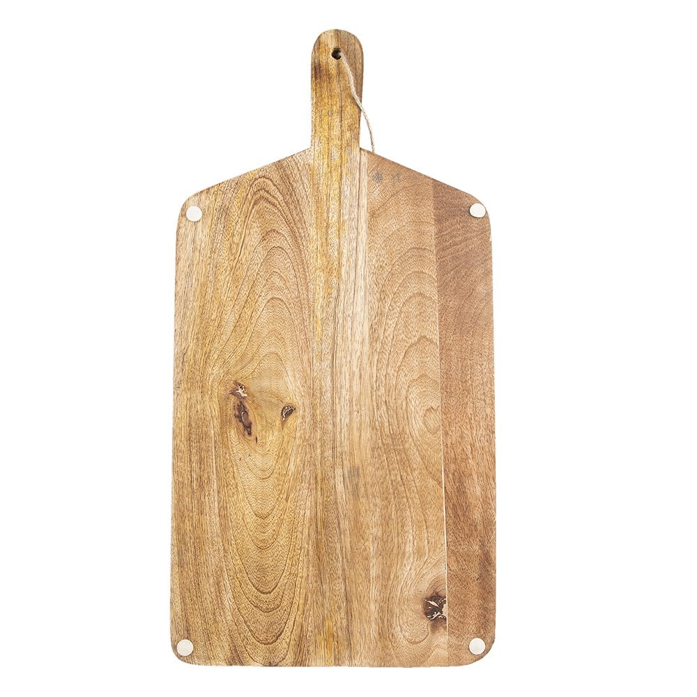 Dekoration Schneidebrett 25x50x2 cm brauner Holz Rentier Cocktailboard